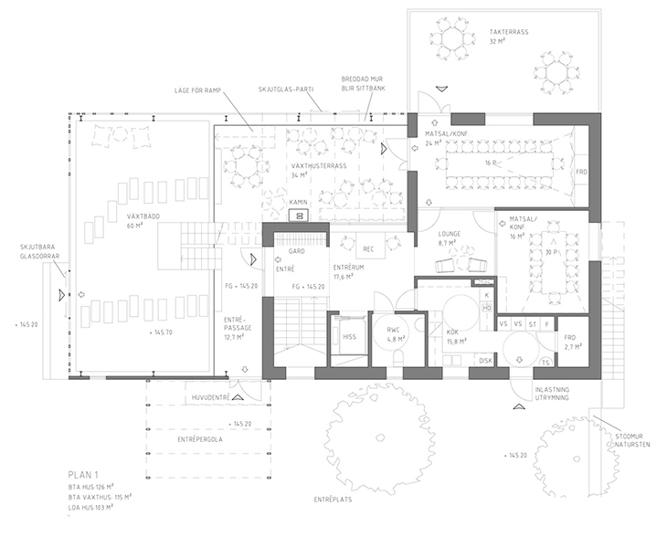 Archisearch - Uppgränna Nature House / Tailor Made arkitekter  / Greenhouse Living / Plan 1